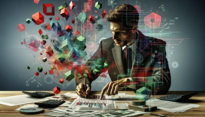 A person organizing financial documents and ID on a desk for a payday loan appeal, focused and determined.