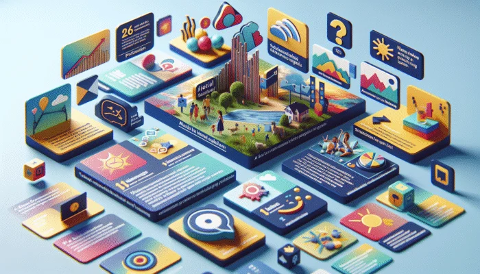 A vibrant social media feed with high-quality images, clear infographics, and engaging short videos on financial tips.